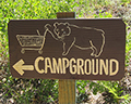 reds meadow campground sign