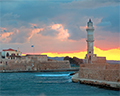 Chania lighthouse crete