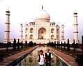 Kids at the Taj Mahal