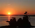 sunset siletz bay