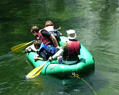 family rafting yosemite