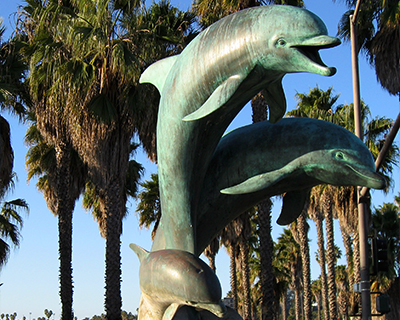 santa barbara dolphin fountain
