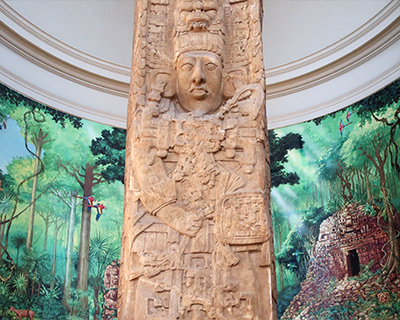 Maya stela Quiriga Museum of Man Balboa Park San Diego