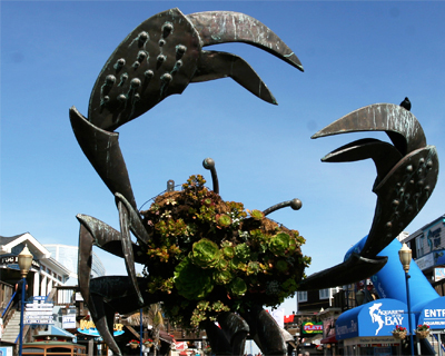 crab sculpture pier 39