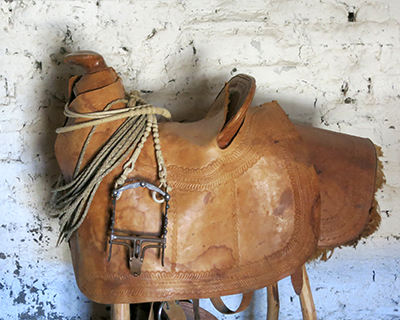 petaluma adobe rancho saddle leather working room