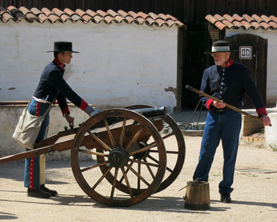 sonoma barracks cannon firing demonstration