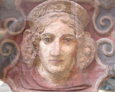 etruscan terra cotta temple decoration