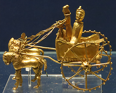 golden model chariot persian achaemenid