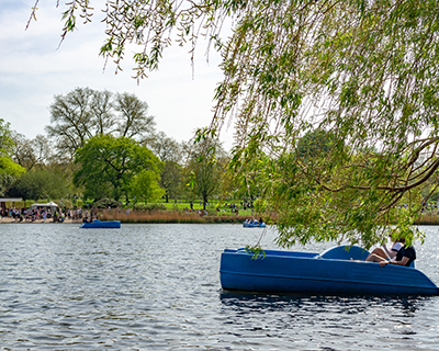 hyde park pedal boating london