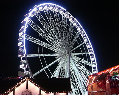 ferris wheel winterwonderland london