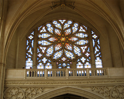 chateau de vincennes rose window holy chapel