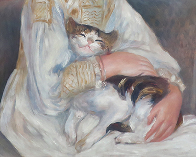 paris musee dorsay child with cat renoir