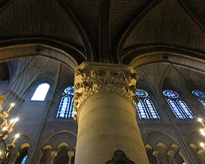 notre dame de paris cathedral Gothic ceiling