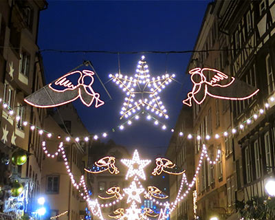 strasbourg christmas lighted streets