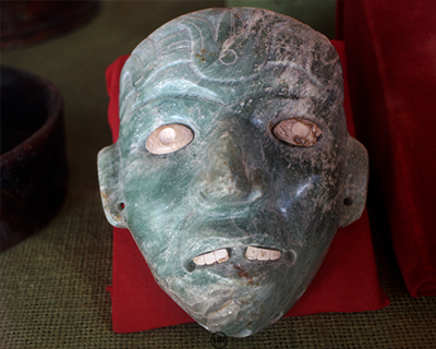 tikal museum maya greenstone mask
