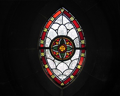 stained glass window christ church dublin