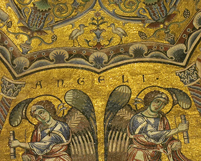 florence baptistery mosaic paradise angels
