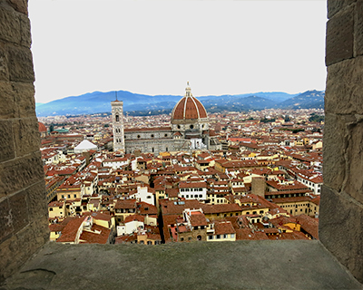 view from palazzo vecchio tower