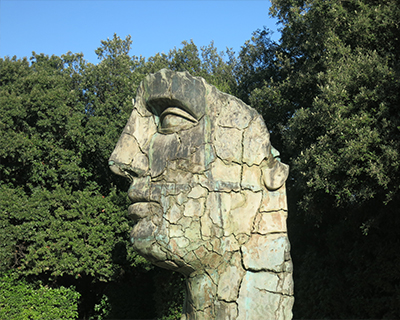 boboli gardens head sculpture
