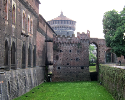 sforza castle dry moat