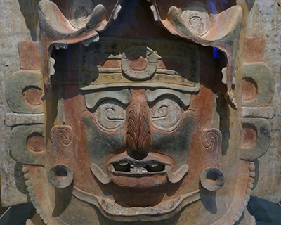 maize god maya burial urn