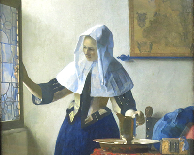 metropolitan museum of art young woman with a pitcher vermeer