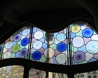 casa batllo stained glass
