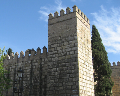 stone walls royal alcazar seville
