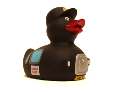 london black taxi rubber duck