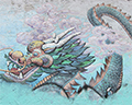 chinatown dragon mural