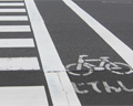 Bike lane on street